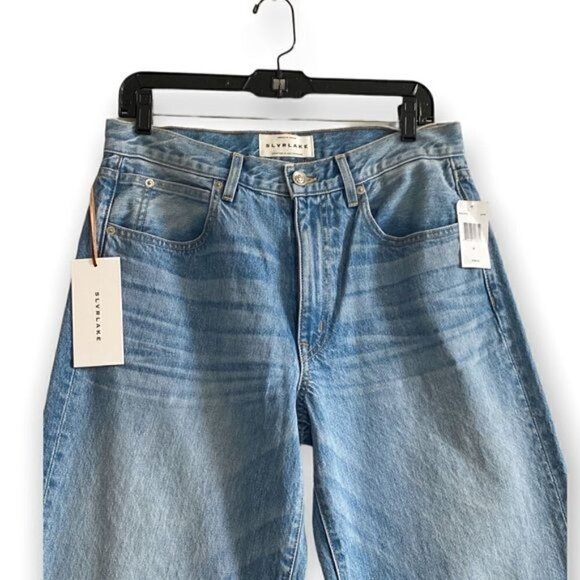 NWT SLVRLAKE Madison Wide Leg Cropped Jeans, Size 29 - Picture 14 of 15